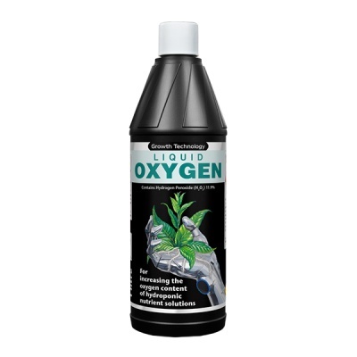 frasco preto com rótulo de líquido oxygen