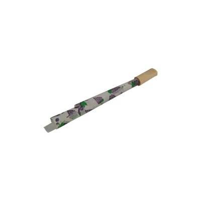 Piteira de cigarro com padrão de uvas e filtro bege