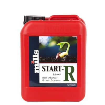 Recipiente vermelho de plástico com produto para crescimento de raízes START-R