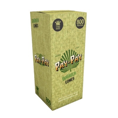 Embalagem verde de cones de papel PAY-PAY GOGREEN KING SIZE