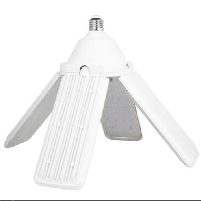 Lâmpada LED branca com painéis dobráveis e base de rosca