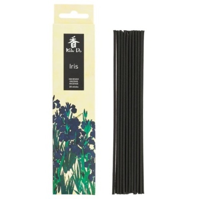 Caixa e sticks de incenso Kodo Iris preto