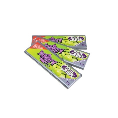 Pacotes de papel de enrolar Juicy Jay's sabor Uva Branca
