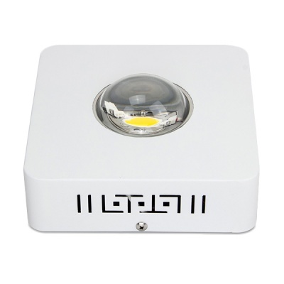 Luz LED quadrada branca com lente redonda de vidro no centro