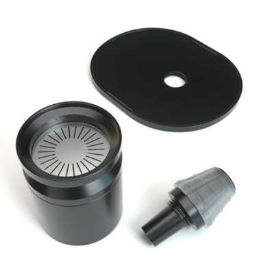 Acessórios de limpeza para aspirador preto e cinza