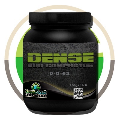 Frasco preto do produto Dense Bud Compactor da GreenPlanet Nutrients