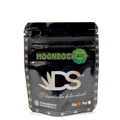 Embalagem preta NDS com texto verde e branco