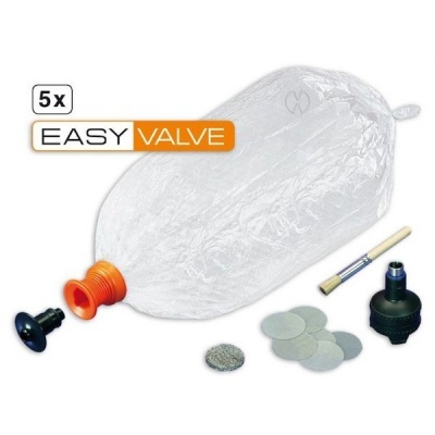 Conjunto de sacos transparentes Easy Valve com acessórios