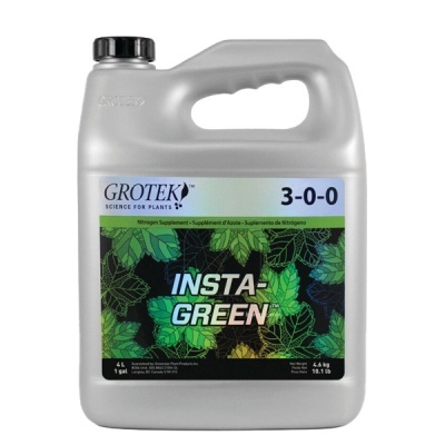 Recipiente de plástico cinzento com suplemento de nitrogénio para plantas da marca GROTEK