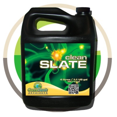 Garrafão preto com etiqueta colorida Clean Slate