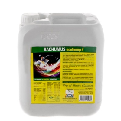 Recipiente branco 5L com rótulo BACHUMUS ecohemp-f