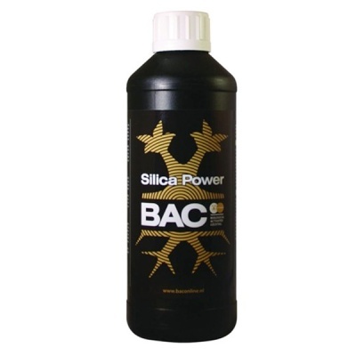 Frasco preto com tampa branca do produto Silica Power BAC