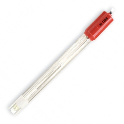 Sensor electroquímico com corpo vermelho e ponteira de vidro