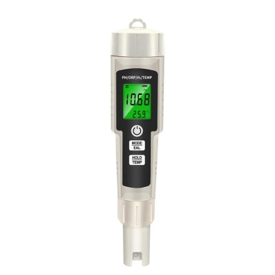 Medidor digital PH com ecrã verde LCD e botões