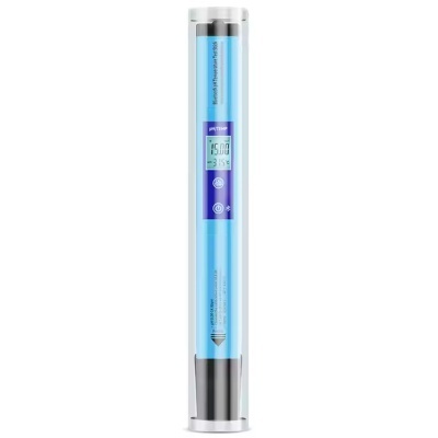 Teste digital de pH e temperatura com ecrã e estojo transparente