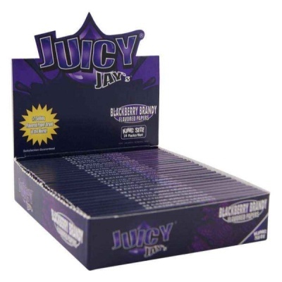 Expositor Juicy Jays papel para enrolar Blackberry Brandy King Size