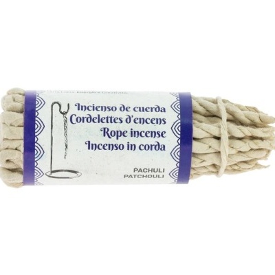 Corda de incenso com etiqueta branca e lilás