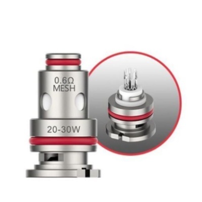 Resistência metálica para vaporizador com texto 0.6Ω MESH e 20-30W