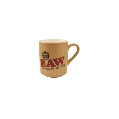 Caneca bege RAW NATURAL ROLLING PAPERS com pega