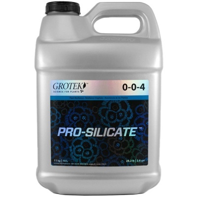 Recipiente plástico cinzento para produto PRO-SILICATE com etiqueta colorida