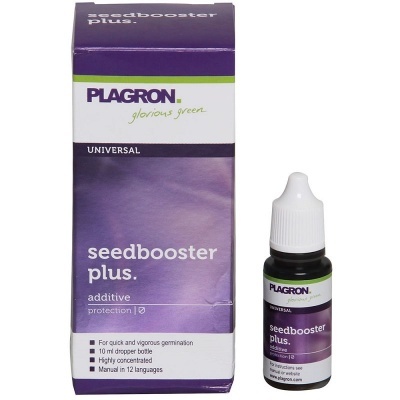 Embalagem e frasco conta-gotas de aditivo PLAGRON seedbooster plus universal