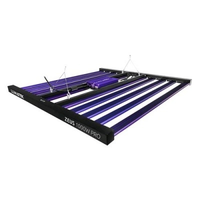 Painel de iluminação LED para cultivo com barras roxas e pretas suspenso