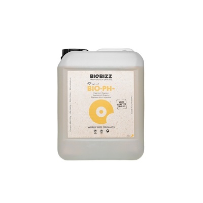 Recipiente plástico com rótulo BIOBIZZ Original BIO-PH- regulador orgânico de pH