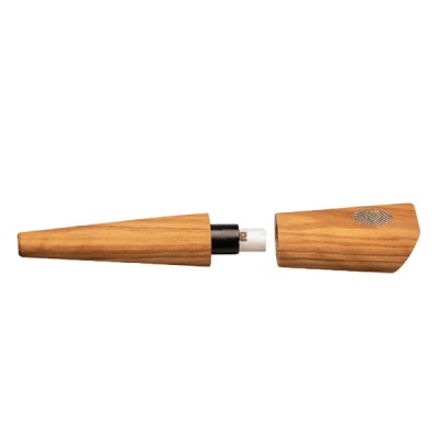Cachimbo de madeira com dois componentes e filtro branco