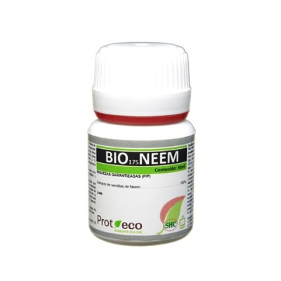 Frasco branco com etiqueta BIO NEEM 30ml e tampa de rosca