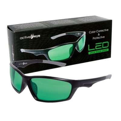 Óculos de proteção Active Eye com lentes verdes e armação preta