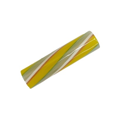 Rolo cilíndrico colorido com padrão em espiral
