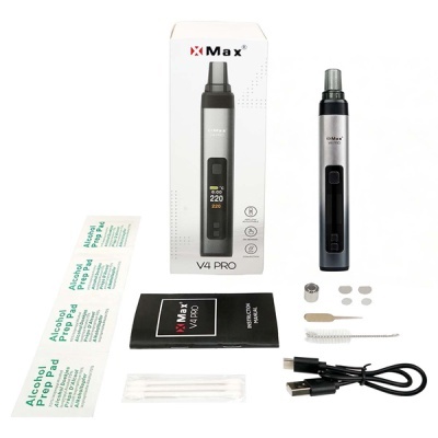 Kit de vaporizador XMax V4 Pro com acessórios e embalagem