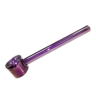 Piteira de vidro roxo brilhante com cumbuca