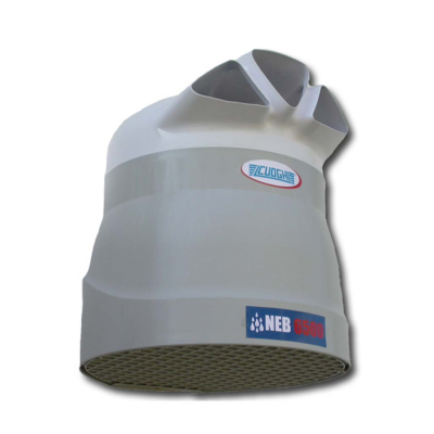 Filtro industrial branco e cinza com etiquetas CUOGHI e NEB 6500