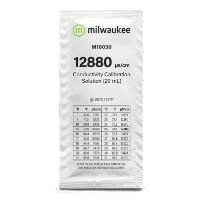 Saco branco de solução de calibração de condutividade Milwaukee M10030