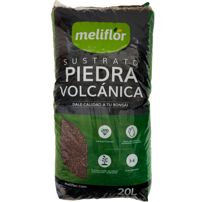 Pacote de substrato de pedra vulcânica meliflôr 20 litros