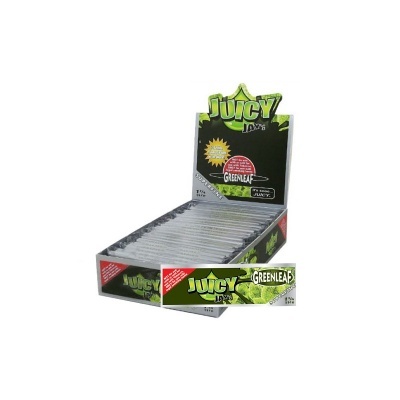 Caixa de folhas para enrolar Juicy Jay's Greenleaf