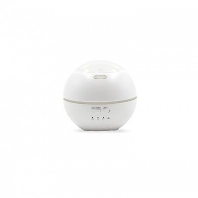 Difusor de aroma esférico branco com botões frontais