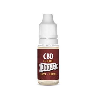 Frasco pequeno de líquido CBD E-LIQUID CHOCOLOXO