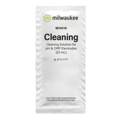 Saco branco de solução de limpeza Milwaukee para electrodos