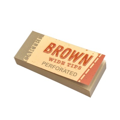 Pacote de folhas para enrolar tabaco BROWN Wide Tips perforadas