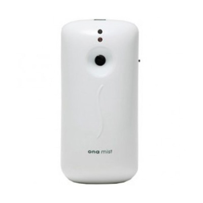 Dispositivo dispensador de aroma branco com texto ona mist