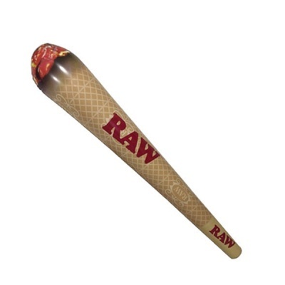 Cone cone de papel RAW vermelho e bege