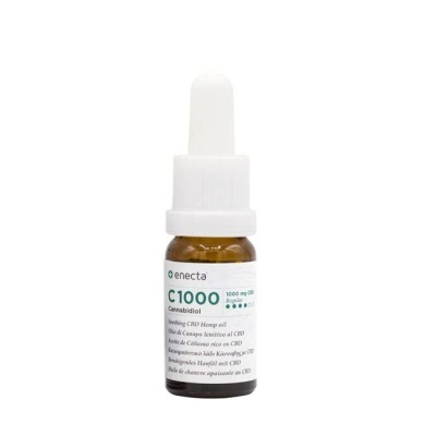 frasco de óleo de cânhamo CBD com conta-gotas