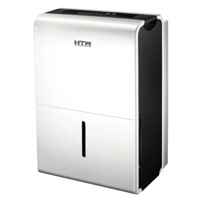 Desumidificador branco e preto com marca HTW