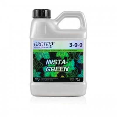 Frasco branco de suplemento para plantas Insta-Green da marca Grotek