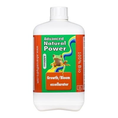 Frasco branco com etiqueta verde e laranja e imagem de rã, contendo líquido