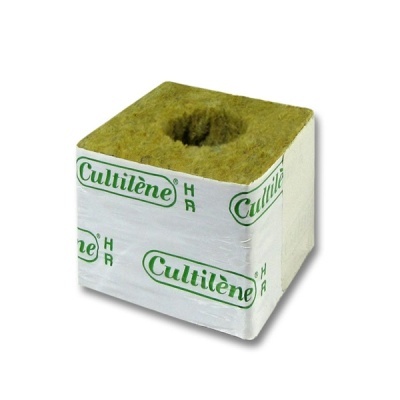 Bloco cúbico de lã mineral com invólucro Cultilène
