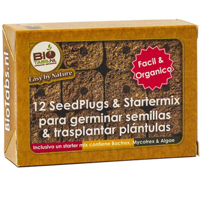 Caixa contendo 12 SeedPlugs e Startermix para germinação e transplante