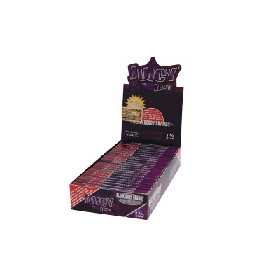 Expositor de caixas de papel para enrolar cigarros Juicy Jay's Blackberry Brandy